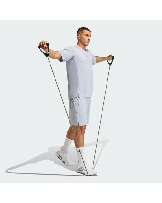 Adidas Blue Climacool 3D Shorts for men