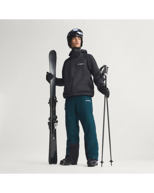 Adidas Blue Terrex Multi 2 Layer Climaproof Insulated Tracksuit Bottoms for men