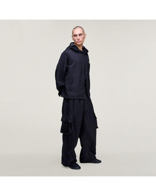 Adidas Blue Y-3 Nylon Wired 3 Stripes Track Top