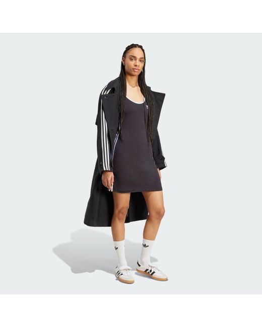 Vestido De Tirantes Mini Adicolor 3 Bandas Adidas de color Blue