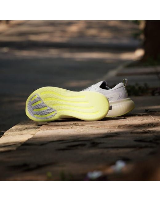 Adidas White Supernova Glide Running Shoes
