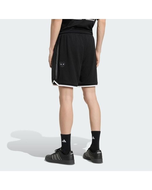Adidas Black Lifestyle Marvel Spider- Mesh Short Kr5354 for men