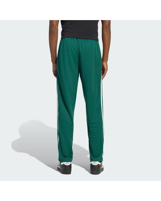 Adidas Green Firebird Adicolor Mesh Track Pants for men