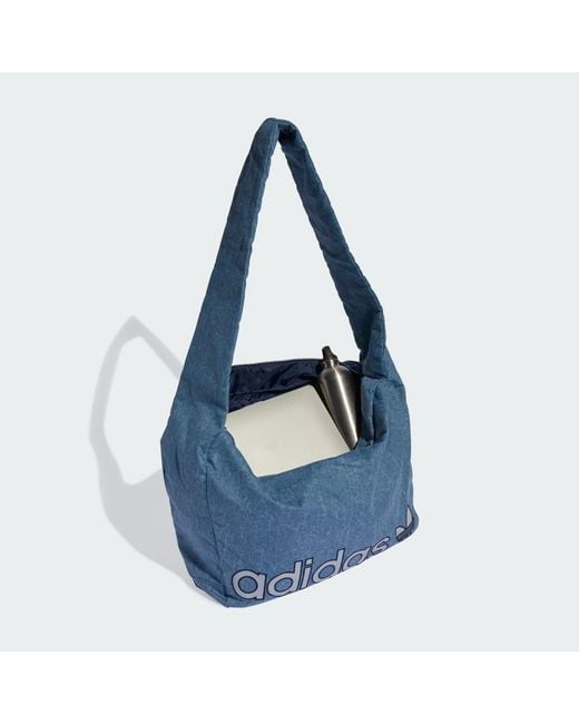 Adidas Blue Shopper Washed Effect Bag