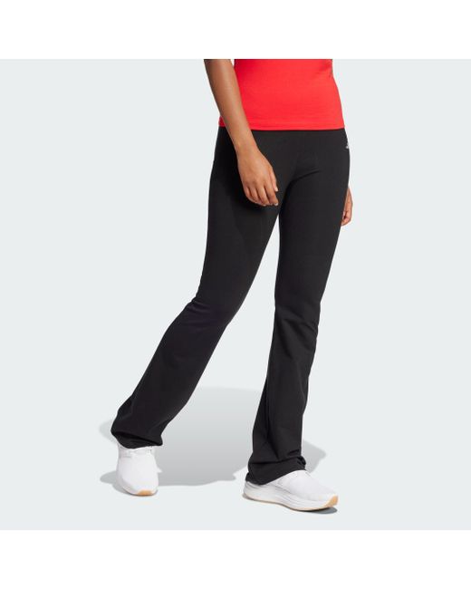 Adidas Essentials Small Logo Flared Leggings