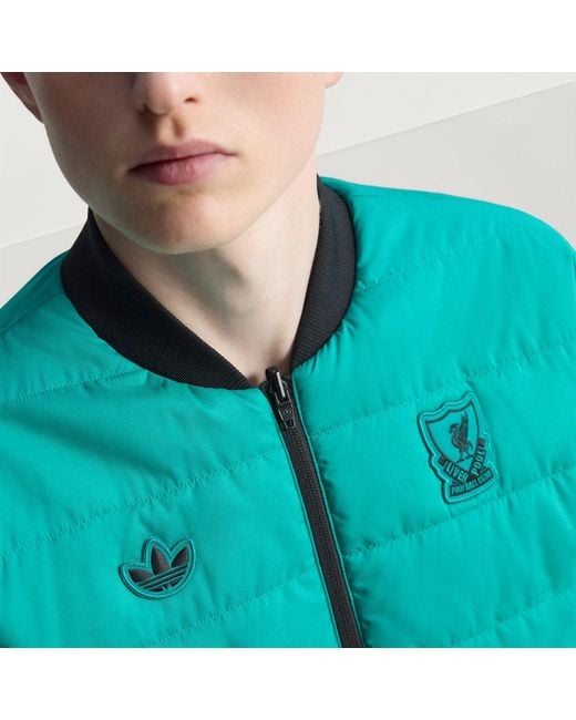 Adidas Black Liverpool Fc Terrace Icons Jacket for men