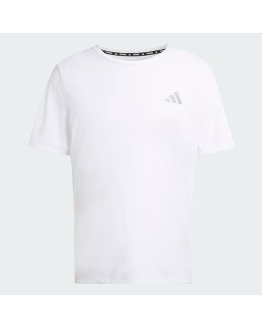 Adidas White Adi365 Running Essentials T-Shirt for men