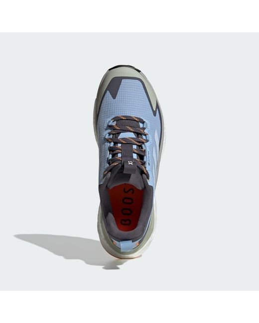 Adidas Blue Terrex Free Hiker 2.0 Low Gore-Tex Hiking Shoes