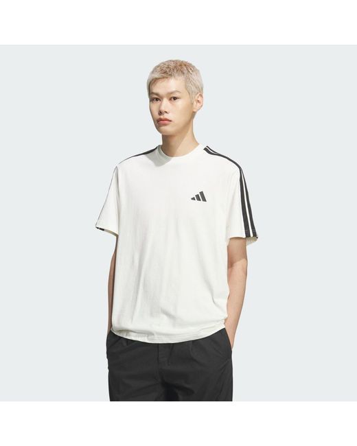 Adidas Gray St 3St Ss T-Shirt for men