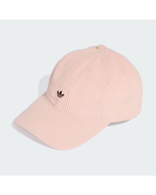 Adidas Pink Corduroy Baseball Cap