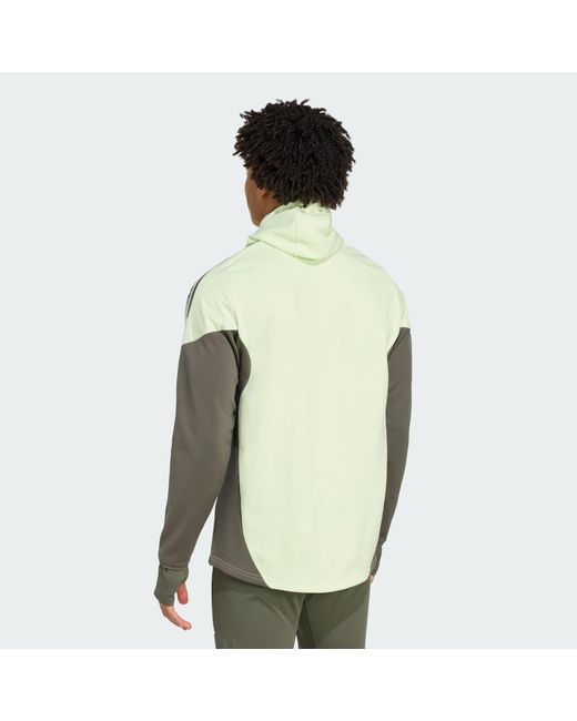 Adidas Green Real Madrid Tiro 25 Competition Winterized Top for men
