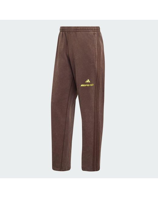 Adidas Brown Amg Washed Wide Pant for men