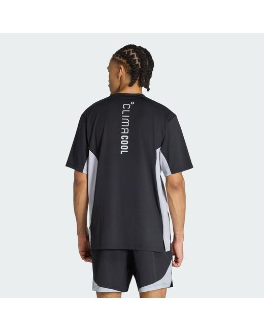Adidas Black Tech Apparel Colorblock T-Shirt for men