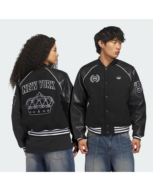Adidas Black Skateboarding X Tyshawn Varsity Jacket