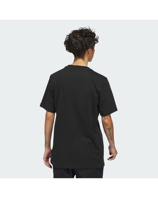 Adidas Black Shmoofoil Monument Short Sleeve T-shirt for men