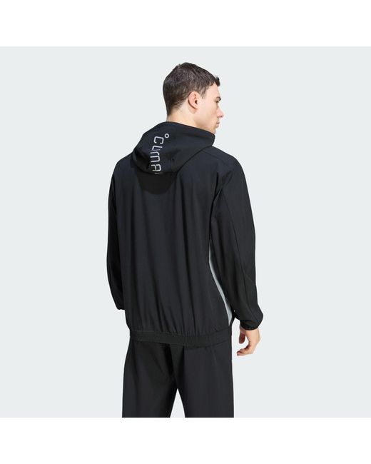 Adidas Black Tech Apparel Colour Block Track Top for men