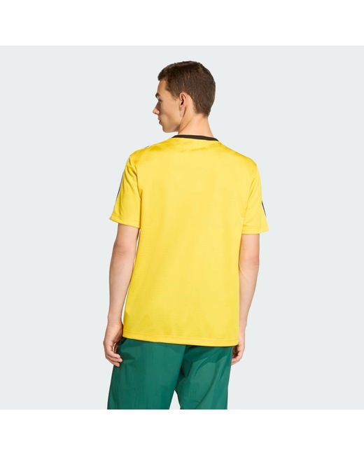 Adidas Yellow Jacquard Jersey for men