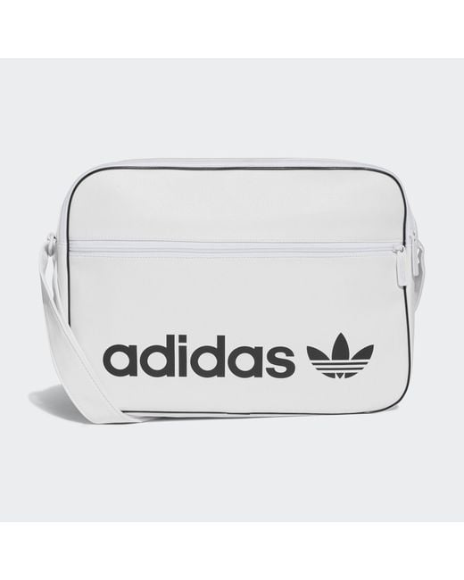 Adidas White Vintage Airliner Bag
