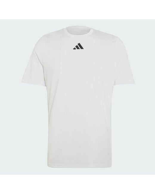 Adidas White Pregame T-Shirt for men