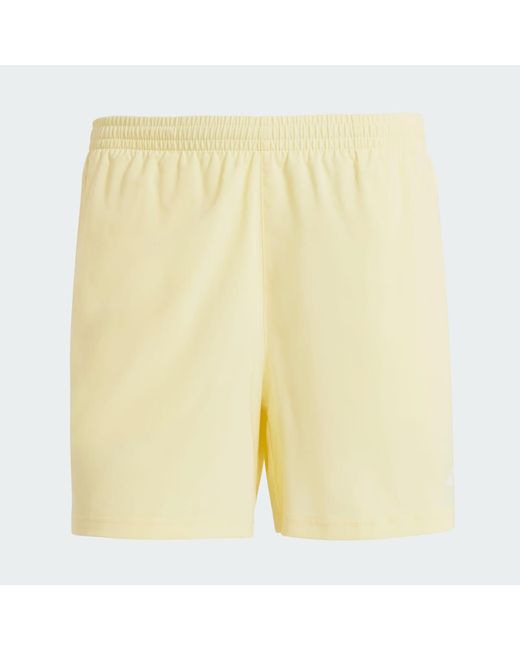Adidas Yellow Own The Run Shorts for men