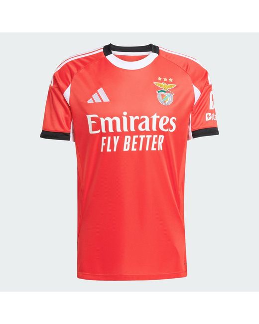 Adidas Red Benfica 25/26 Home Jersey for men