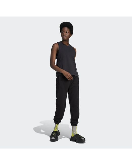 Adidas Black By Stella Mccartney Logo Tank Top