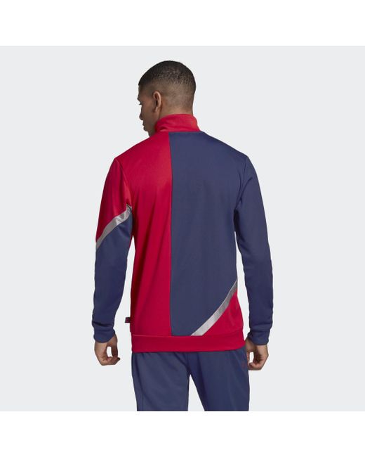 adidas Synthetik TAN Club Home Jacke in Blau für Herren - Lyst