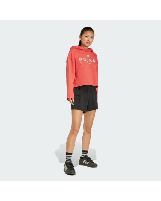 Adidas Red Poc Gfx Hoody W