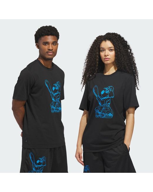 Adidas Black Skateboarding X Kogancult Dog T-Shirt