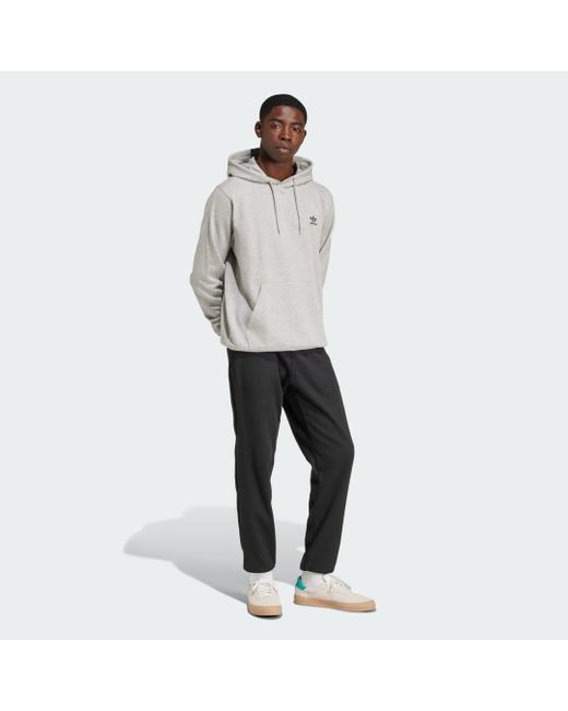 Adidas Gray Trefoil Essentials Hoodie for men