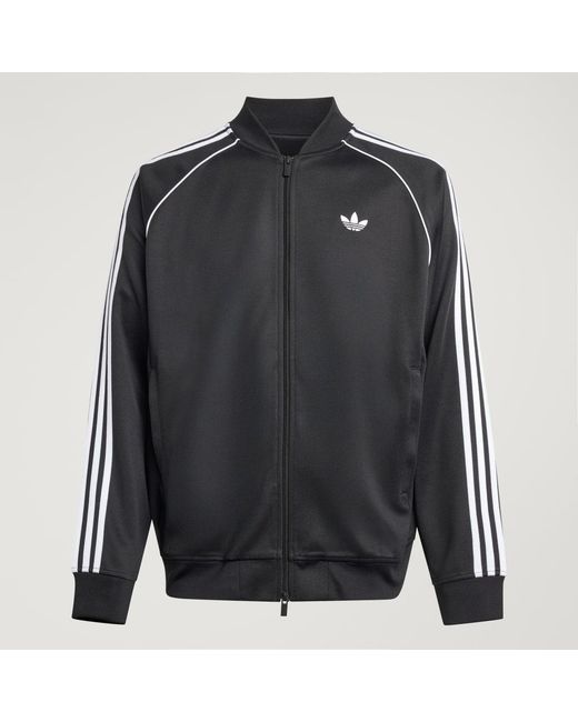 Adidas Black Sst Adicolor Classics Loose Track Top for men