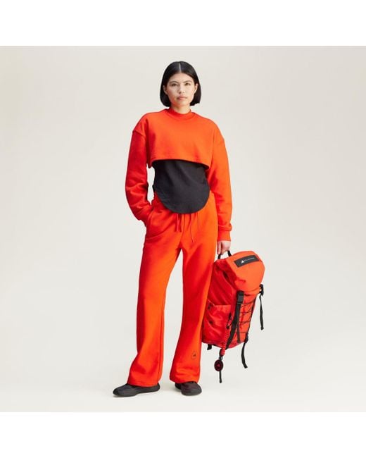 Pantaloni By Stella Mccartney Straight Leg di Adidas in Red