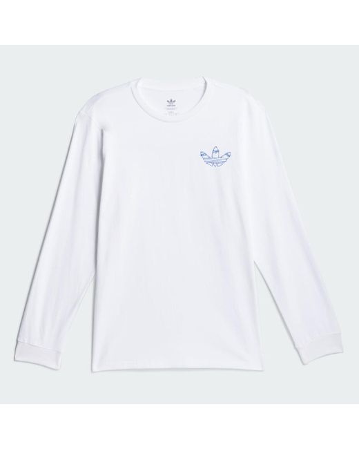 Maglia Henry Jones Graphic Long Sleeve di Adidas in White da Uomo