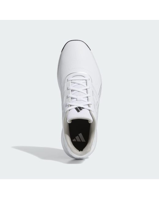 Adidas White Traxion Lite Max Spikeless Bounce Golf Shoes for men