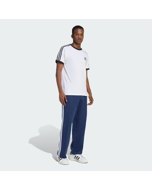 Adidas Blue Adicolor Spacer Baggy Track Tracksuit Bottoms for men