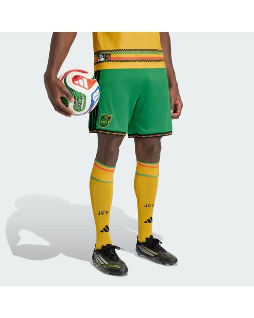 Adidas Green Jamaica 26 X Bob Marley Home Shorts for men