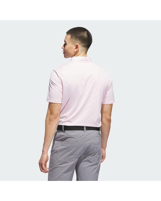 Adidas White Ultimate365 Hounds Jacquard Polo Shirt for men