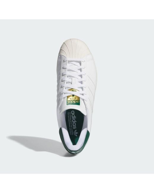 Adidas White Superstar Golf Spikeless