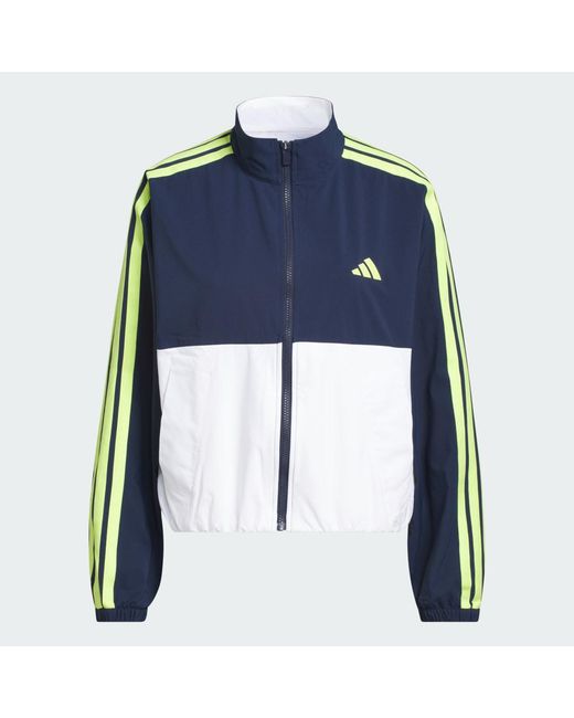 Adidas Blue Beyond The Course Colorblock Twistweave Full-Zip Jacket