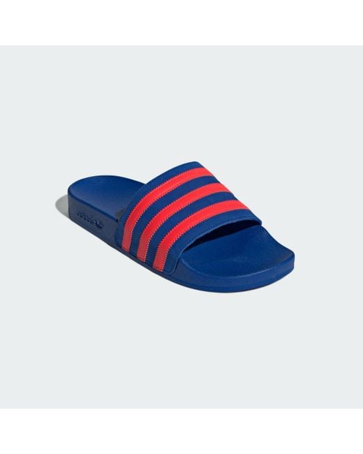 Adidas Blue Adilette Slides for men