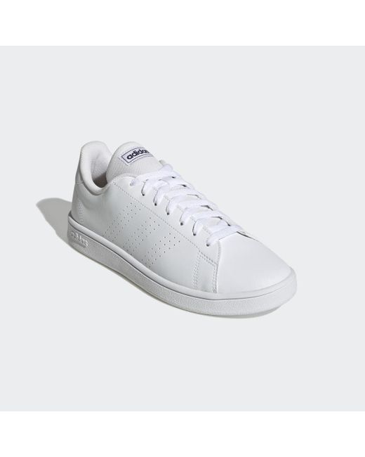 Adidas White Advantage Base Court Lifestyle Shoes