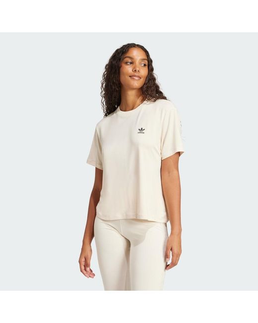 Adidas Originals Natural Snakeskin Trefoil Tee