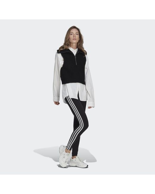 Adidas Black Adicolor Classics 3-stripes Leggings
