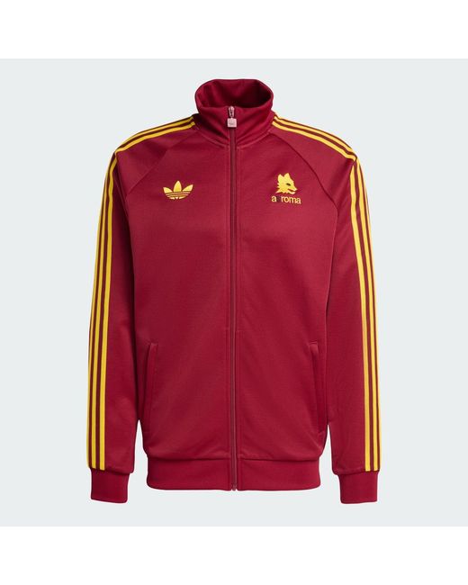 adidas As Roma Originals Track Top in Red for Men | Lyst UK