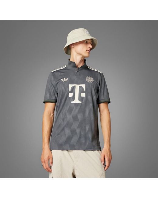 Adidas Gray Fc Bayern 24/25 Wiesn Jersey for men