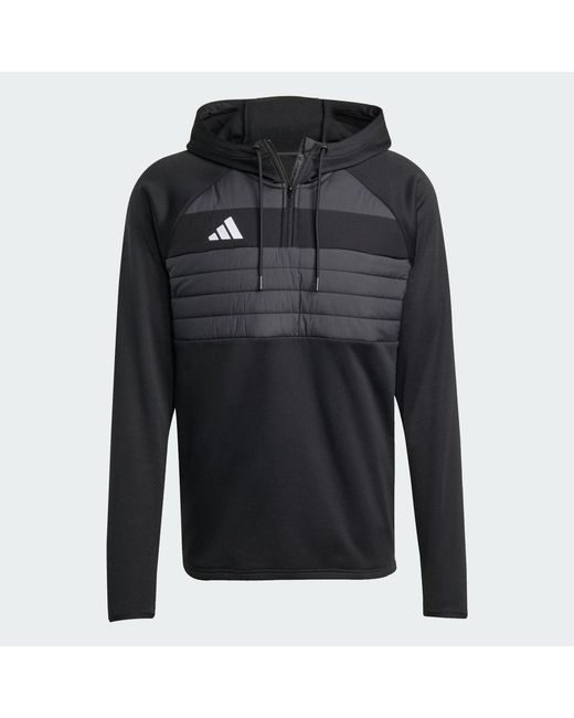 Adidas Black Tiro 25 Essentials Winterized Training Top for men