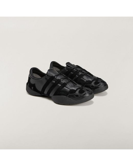 Adidas Black Y-3 Regu Leather Shoes