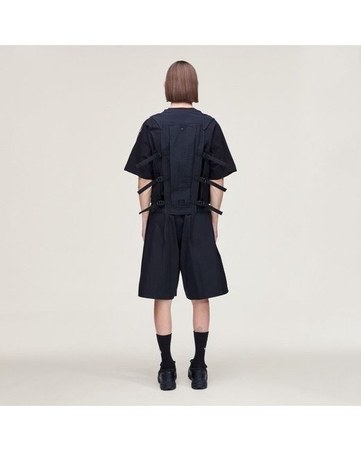 Adidas Blue Y-3 Tactical Utility Vest for men