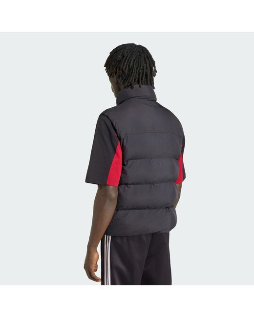 Adidas Gray Stand Collar Regen Vest for men