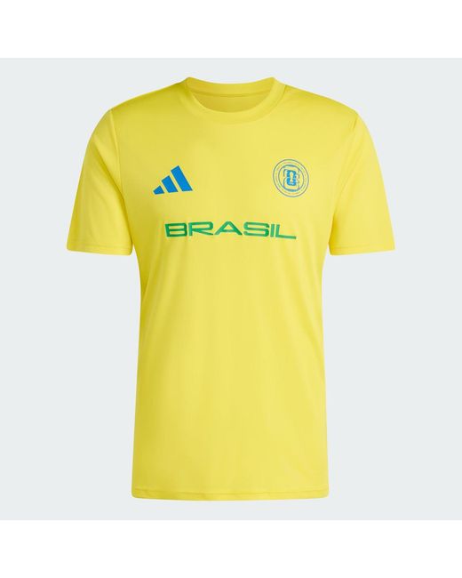 Adidas Yellow Fifa World Cup 26 Brazil Jersey for men